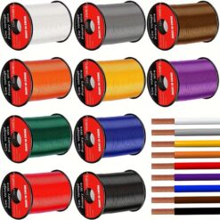 10-Roll 18 AWG Automotive Primary Wire